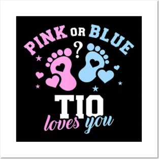 Gender reveal tio uncle Posters and Art